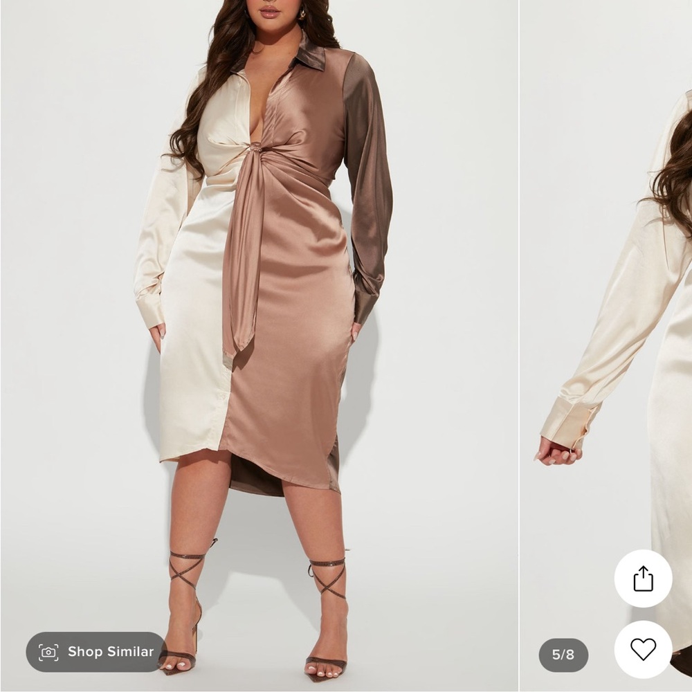 Fashion Nova Beauty in a Bottle Satin Dress